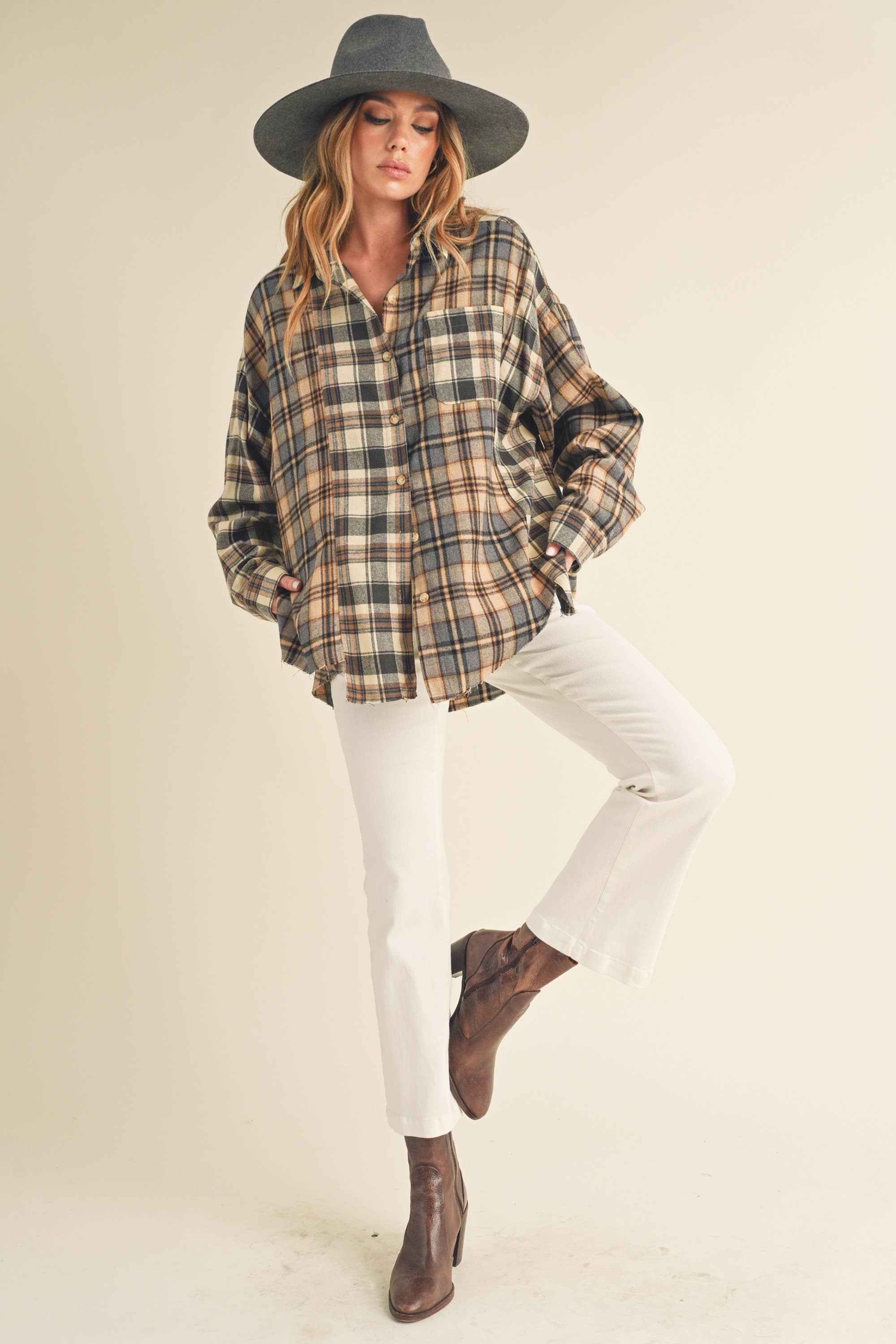 845AN Noelle Flannel Shirt 1