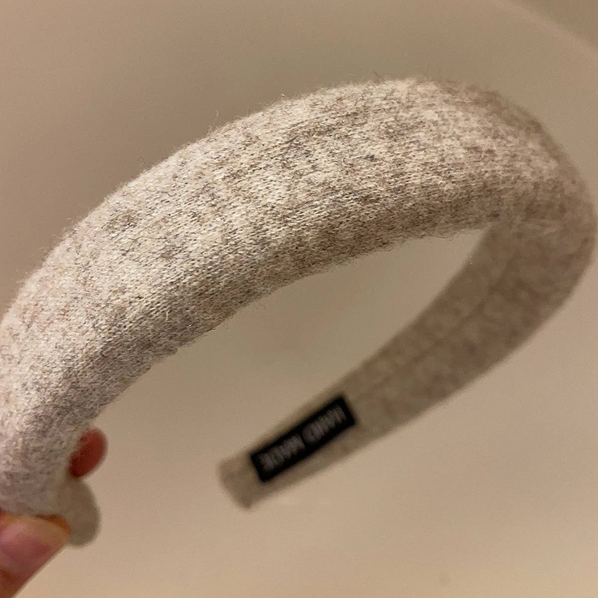 SOLID COLOR WOOL HEADBAND