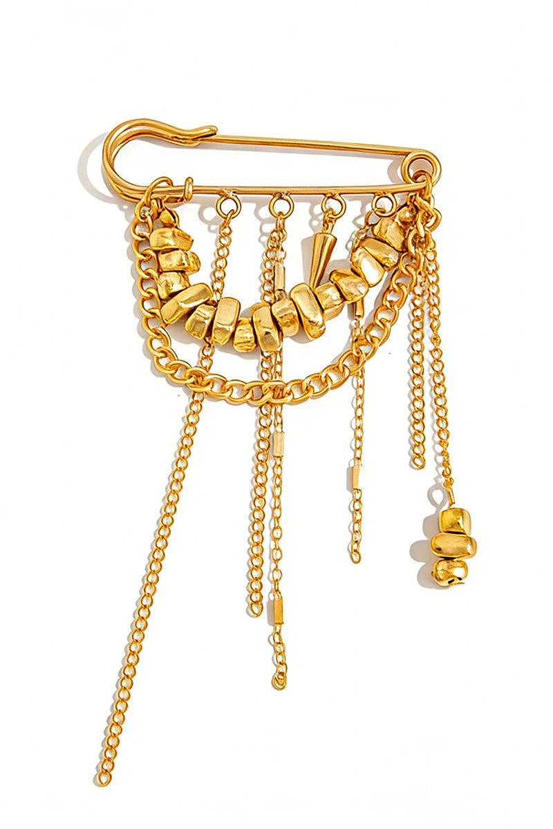 Elegant Chain Brooch for Women