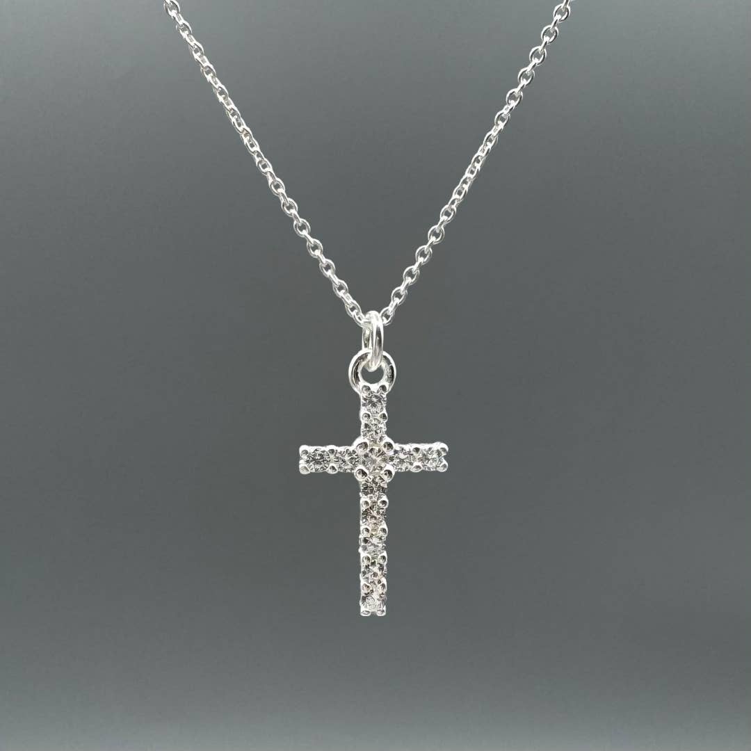 CZ Cross Necklace