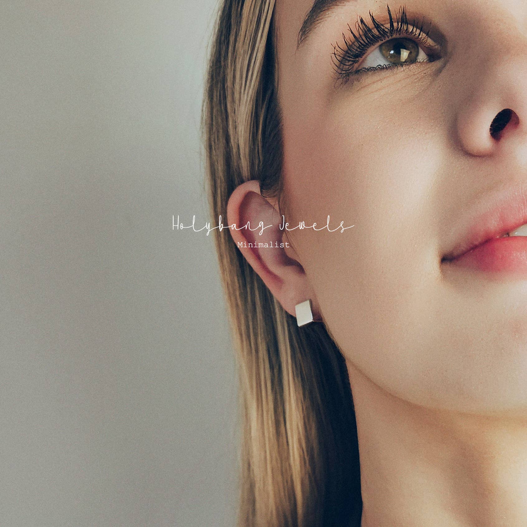 SQUARE HUGGIE EARRINGS