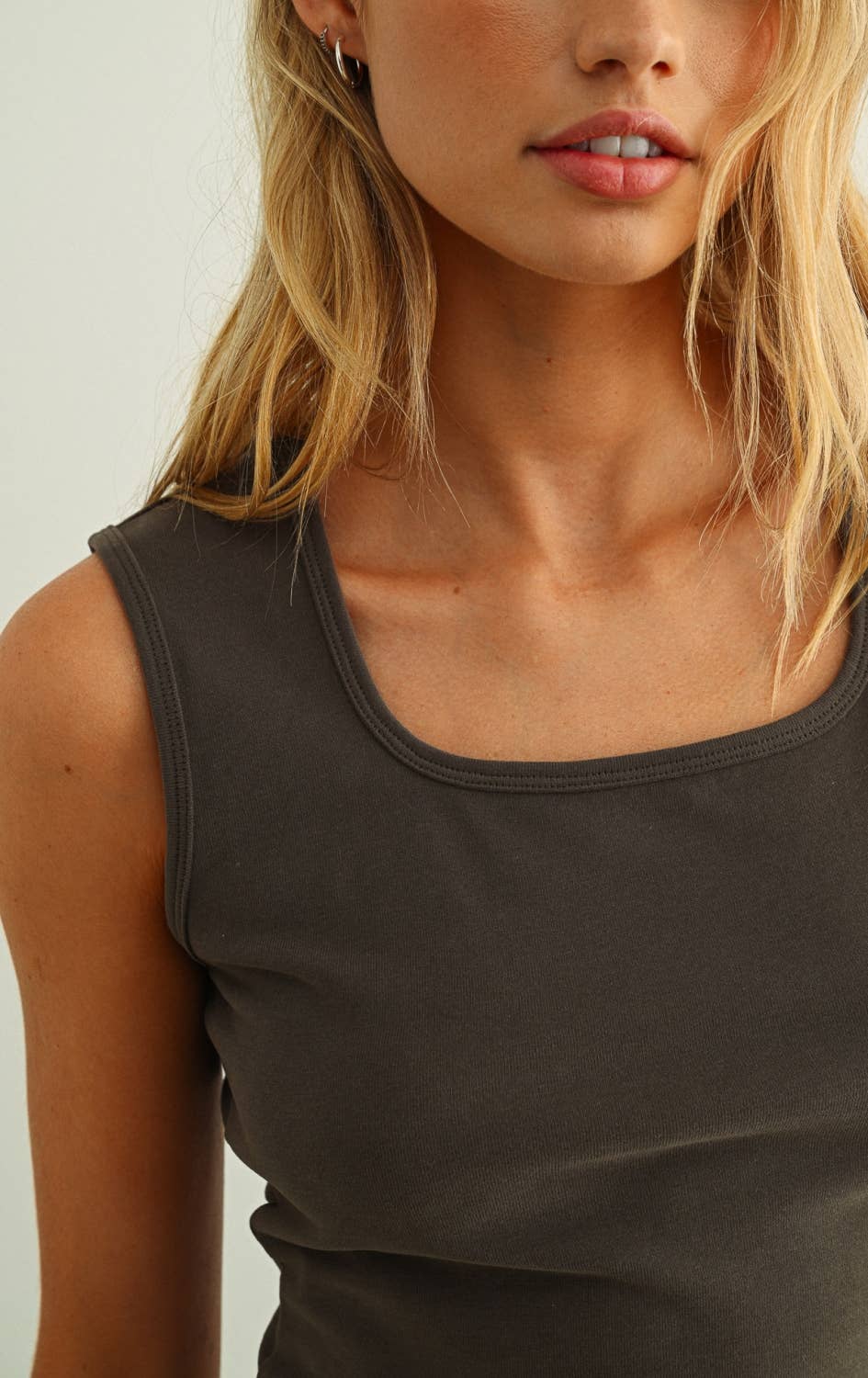 Square Neck Sleeveless Top