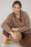 CREW NECK RIBBED LONG SLEEVE KNIT TOP (PRE-ORDER)