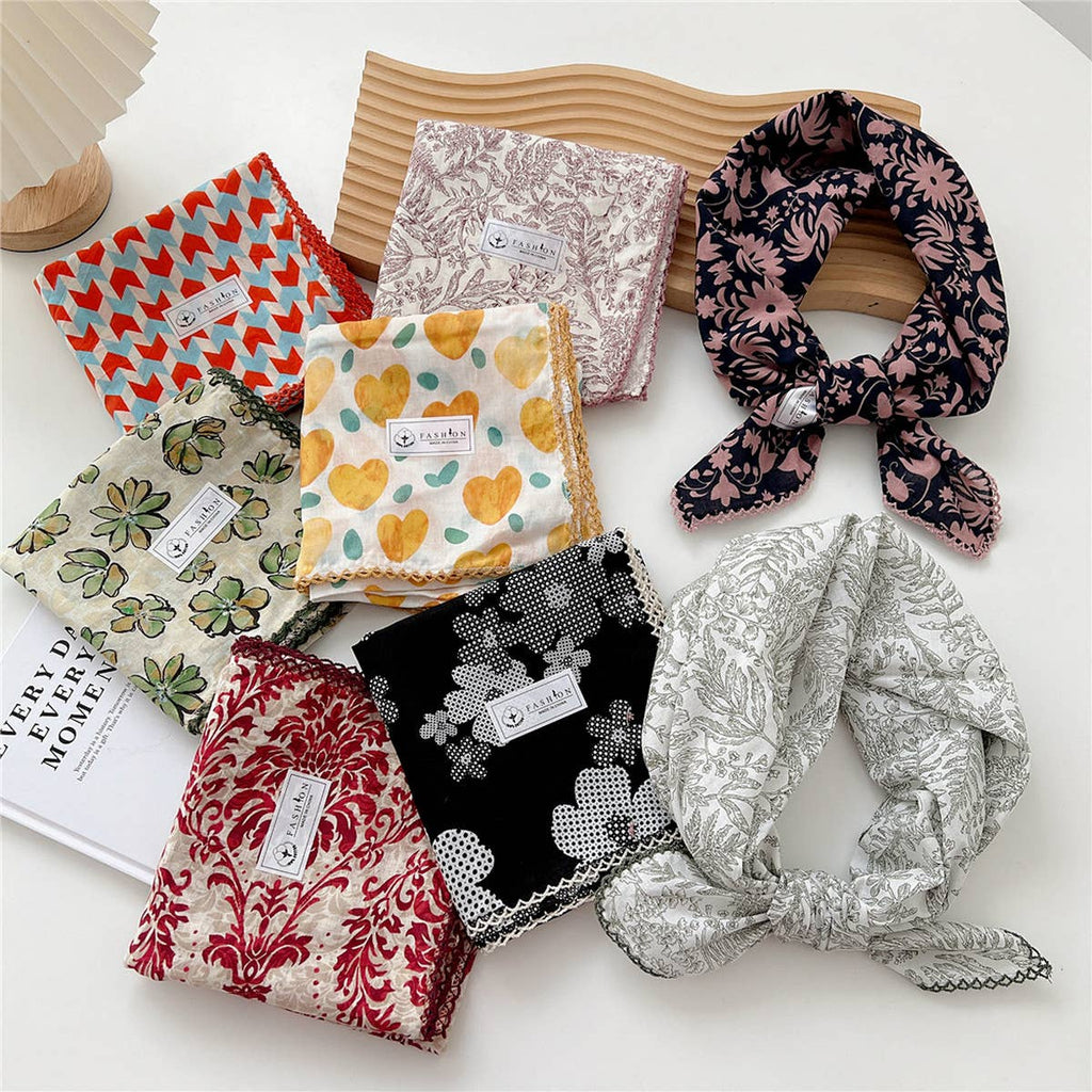 Cotton Linen Square Scarf for Women’s Neck Wrap_CWMS0672