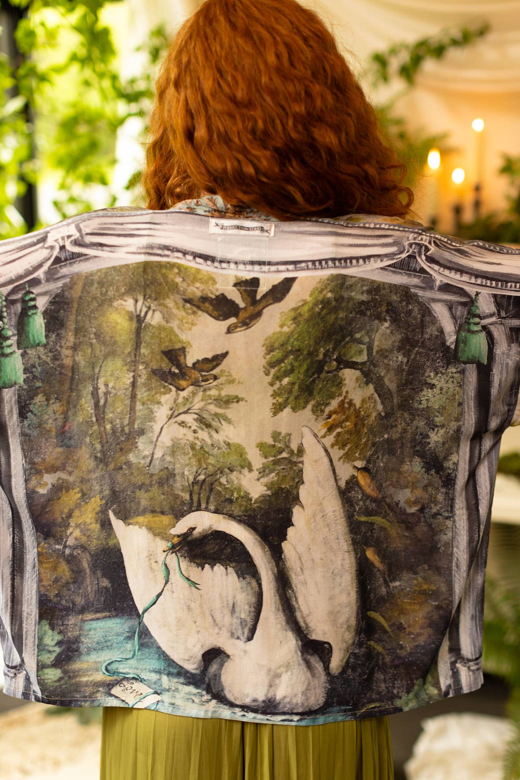 Woodland Swan Kimono - Jennifer Lane Collaboration