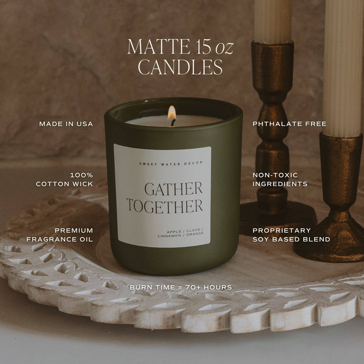 Merry and Bright 15 oz Matte Jar Candle