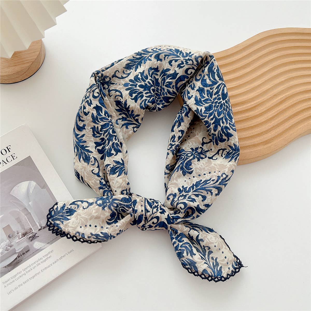 Cotton Linen Square Scarf for Women’s Neck Wrap_CWMS0672