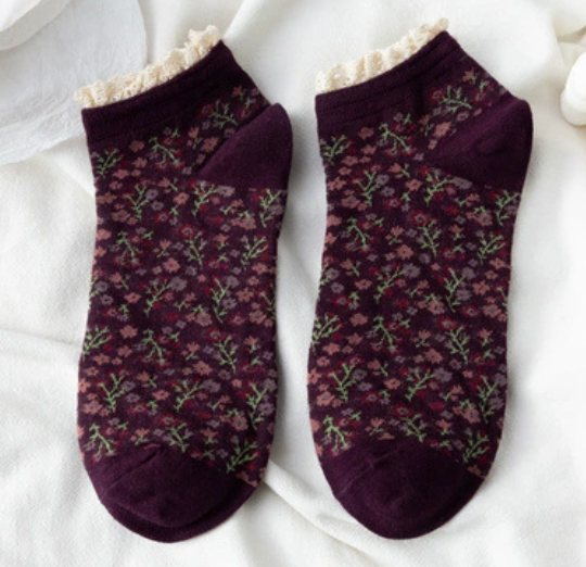 Vintage Floral Lace Socks (JINTAGE) (Copy)