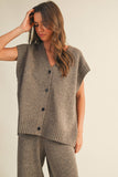 The Marlowe Speckled Knit Vest – Cocoa
