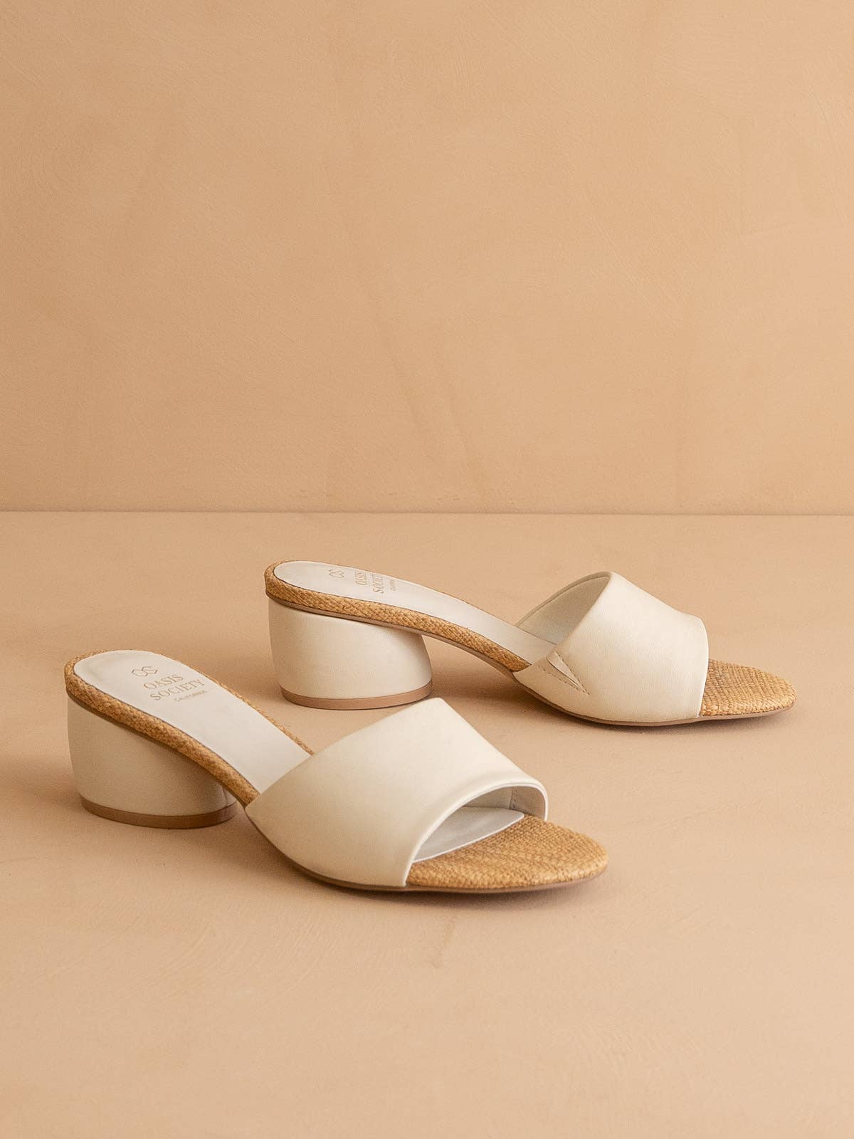 The Paloma Beige | Low Heeled Sandal