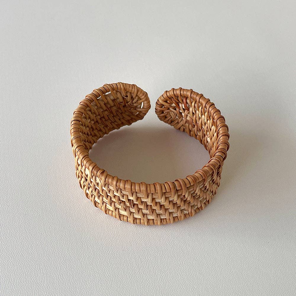 Vintage Straw Braided Round Bracelets DP25B587