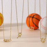 Volleyball Petite Sports Necklace