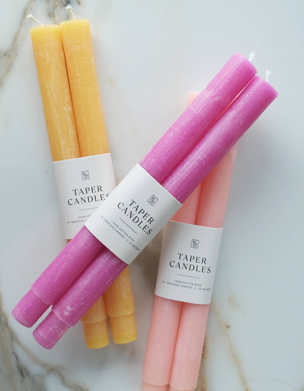 Taper Candle Pair, Goldenrod
