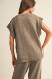 The Marlowe Speckled Knit Vest – Cocoa