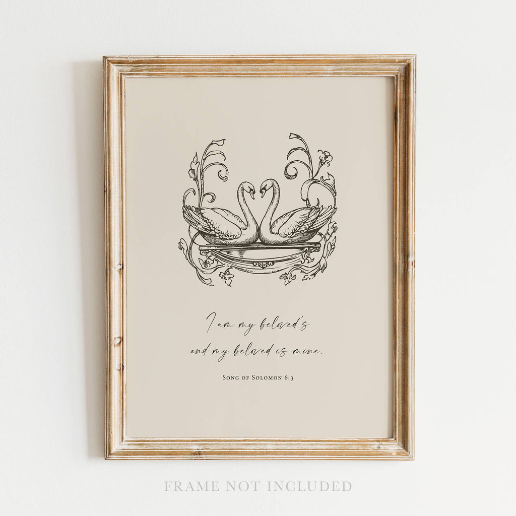 Beloved Christian Art Print, Canvas, Decor, Gift