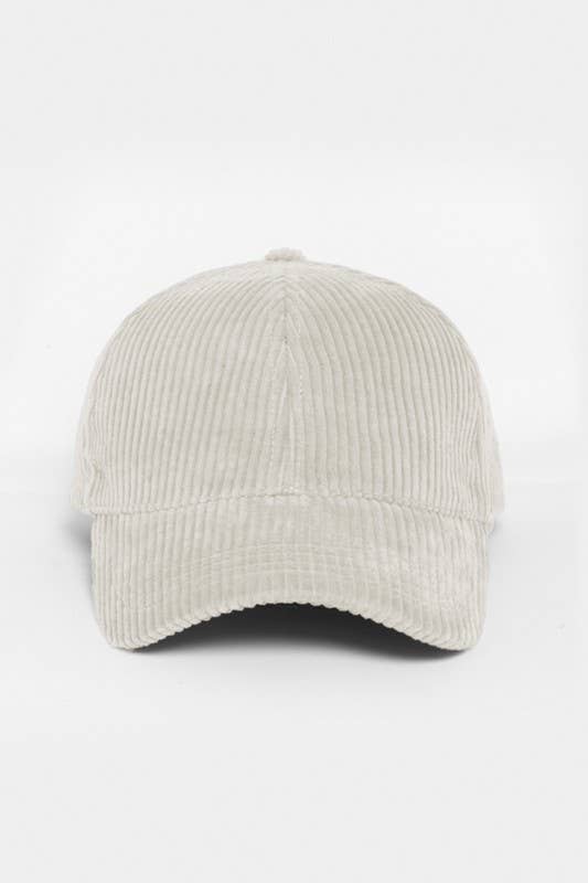 FWCAP114 - Solid Corduroy Fall Winter Baseball Hat