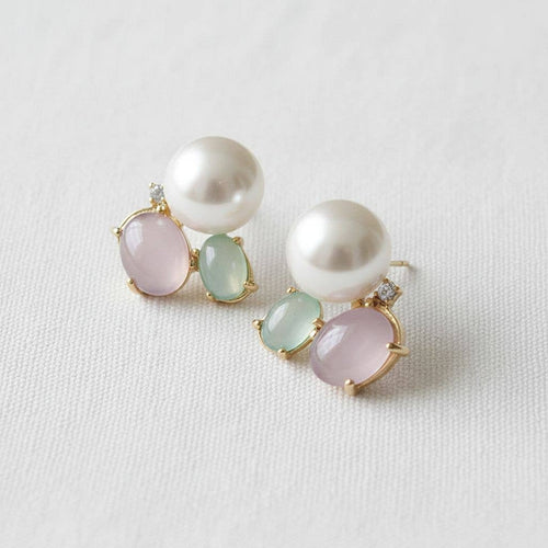 Chic Vintage Glass Pearl Drop Earrings