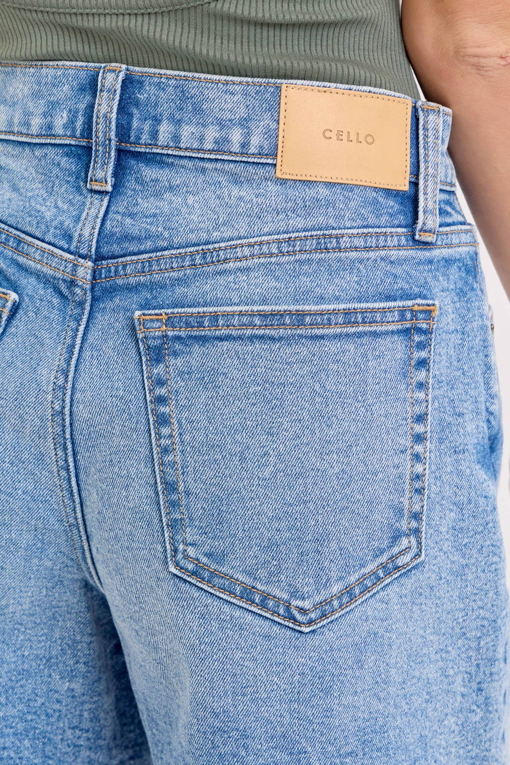 High Rise Midi Shorts with 6" Inseam