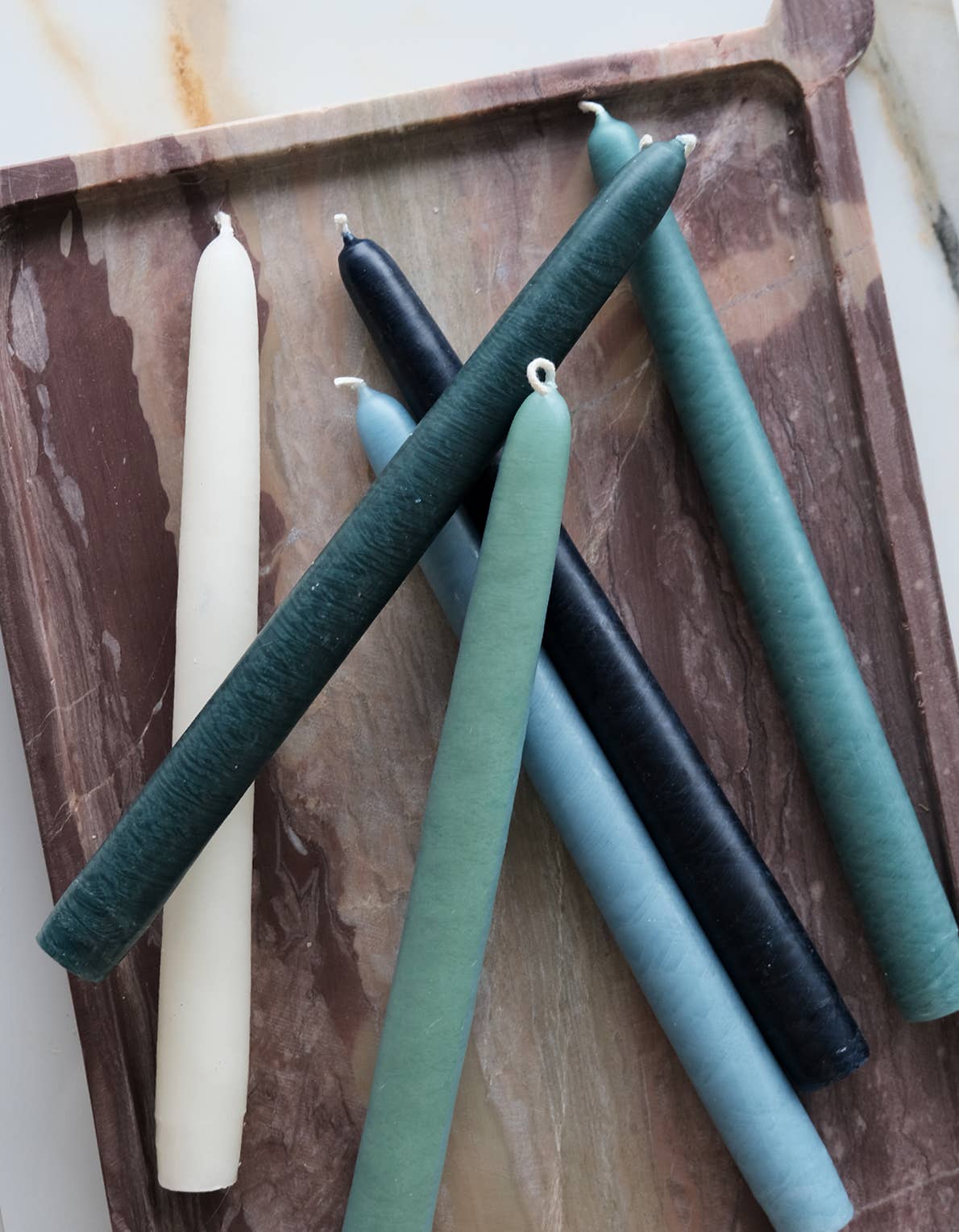 Taper Candle Collection, Set of 6 | WATER