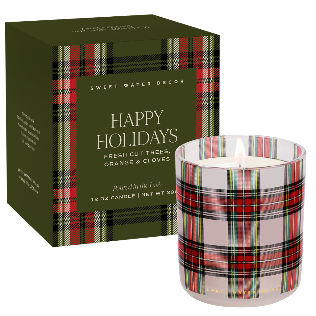 Happy Holidays 12oz Soy Candle
