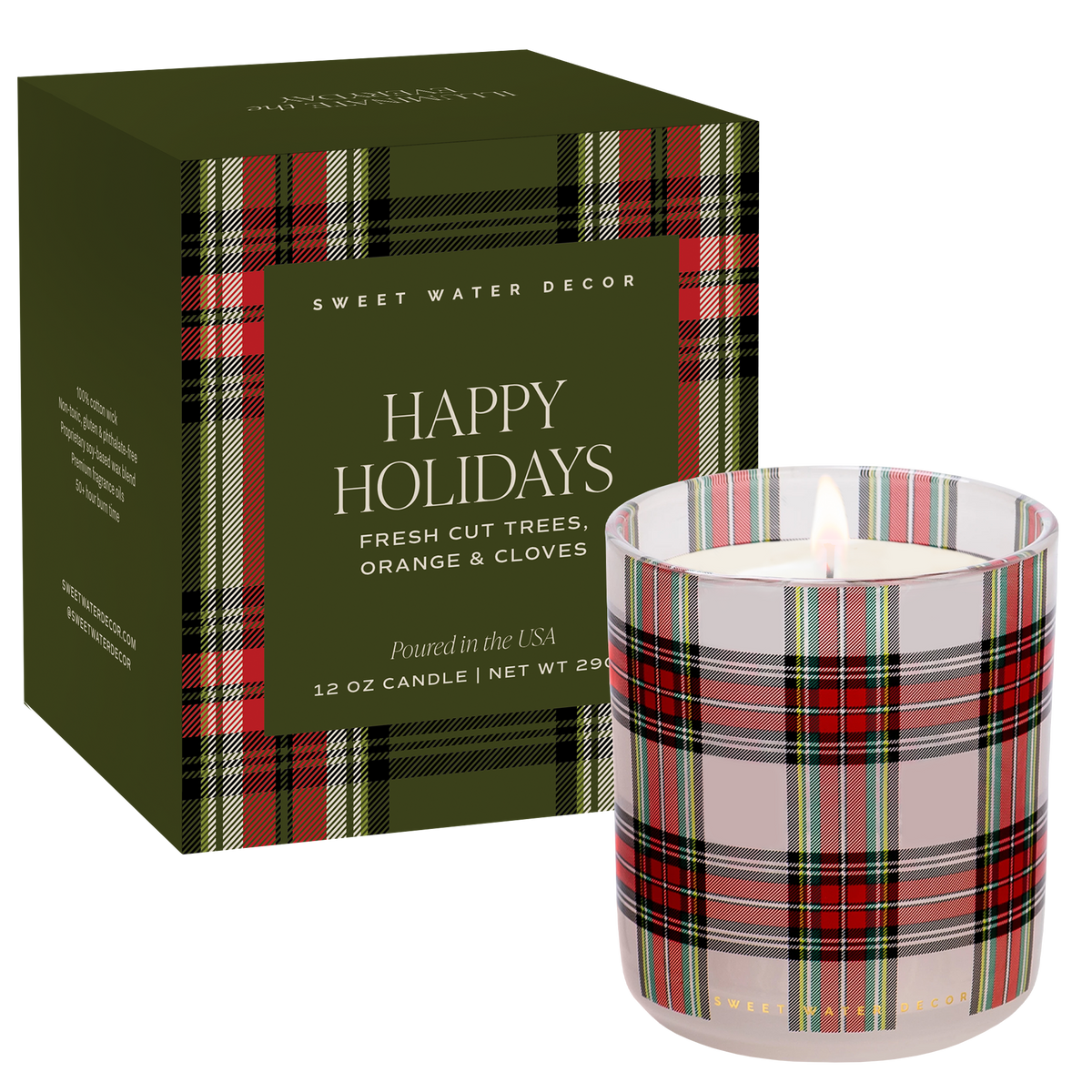 Happy Holidays 12oz Soy Candle