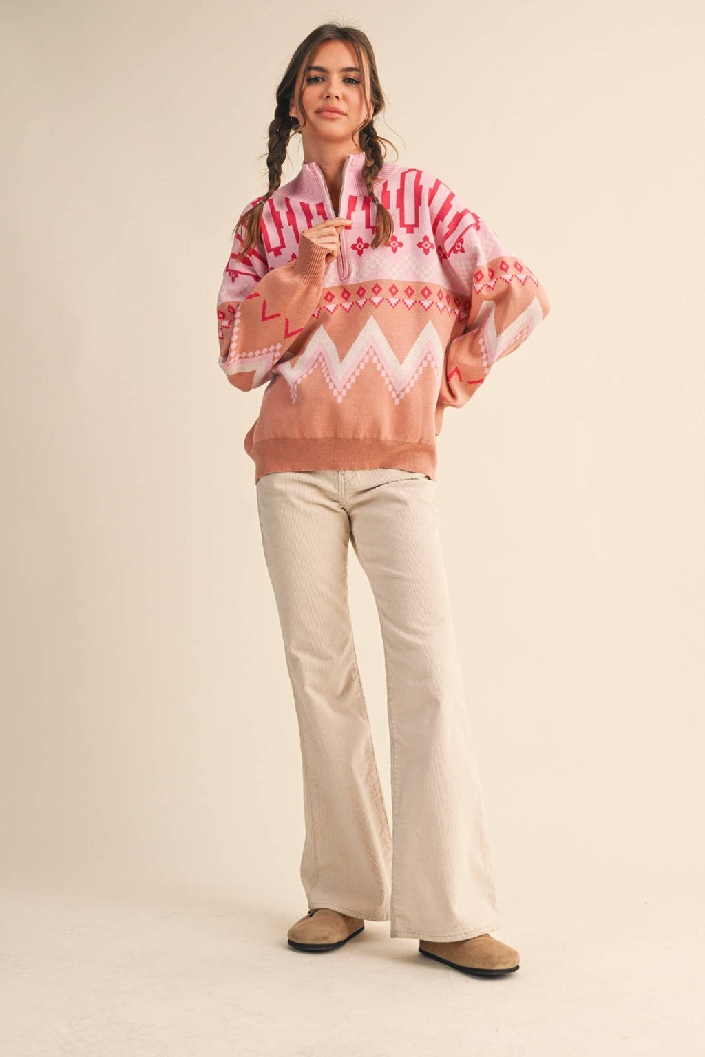 Pippa Half Zip Sweater