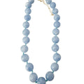 Mabry Chunky Beaded Necklace- Light Blue