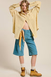 Corduroy Culotte Bermuda Shorts