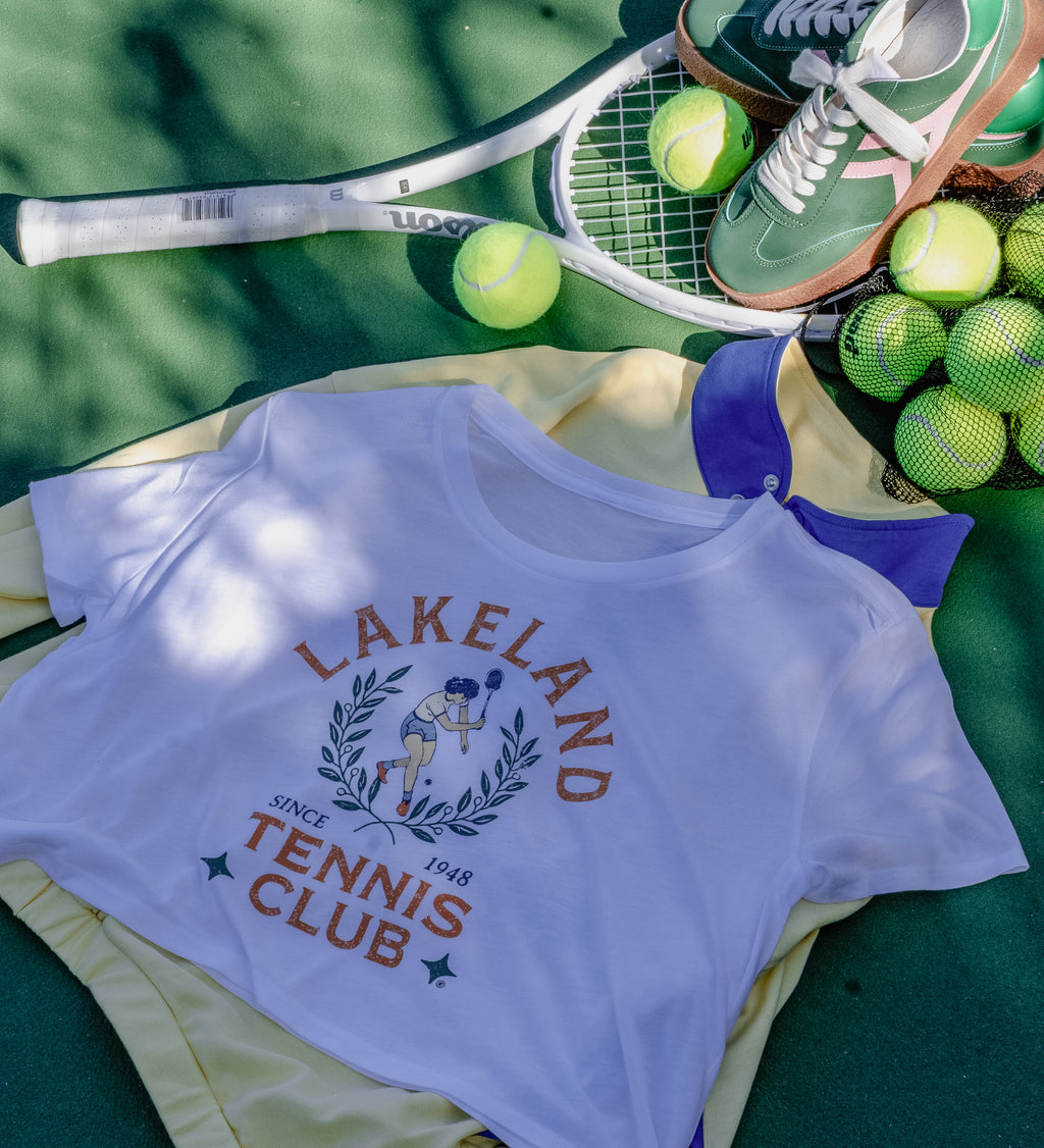 Lakeland Tennis Club Cropped Tee