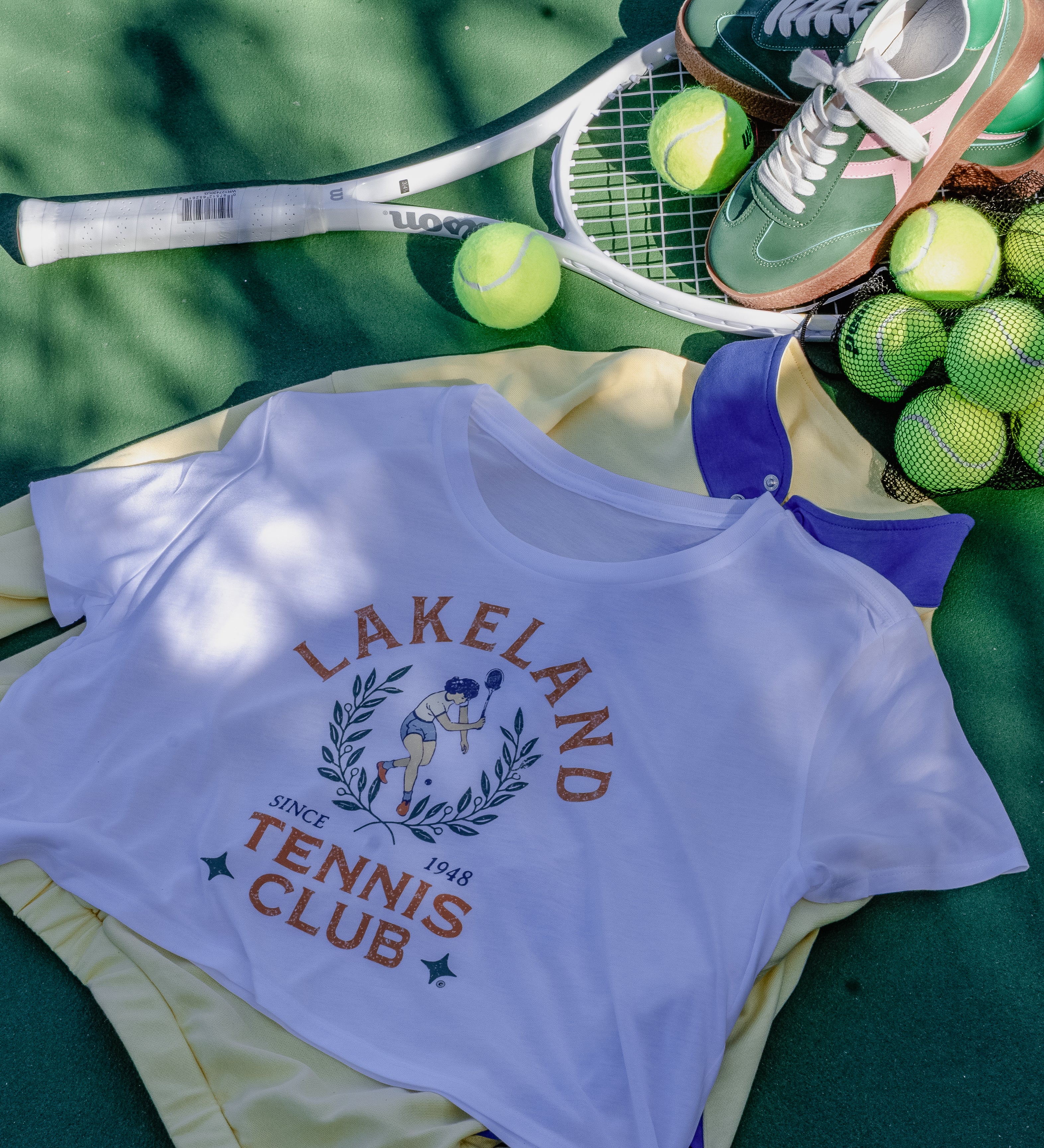 Lakeland Tennis Club Cropped Tee