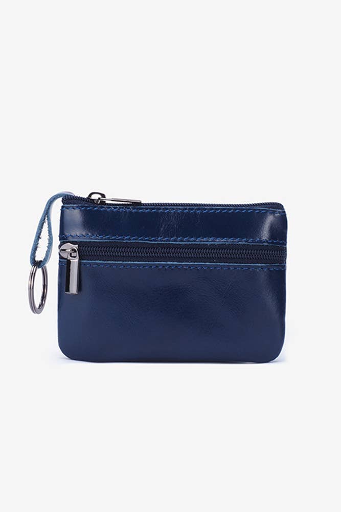 Retro PU Leather Zipper Card Bag ZZKF249