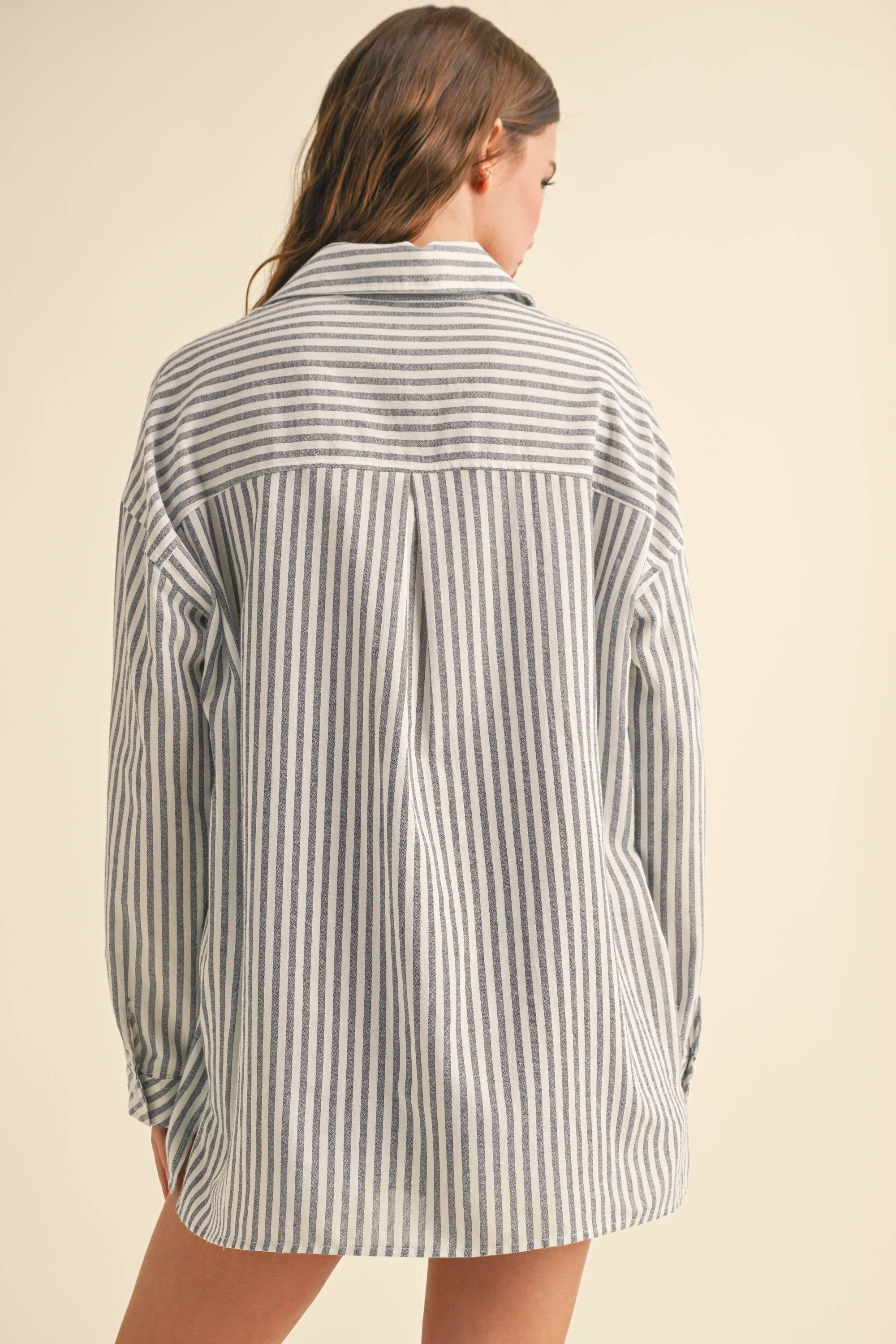 STRIPED PATTERN BUTTON DOWN SHIRTS