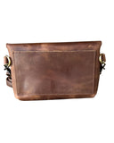 Crazy horse genuine leather crossbody