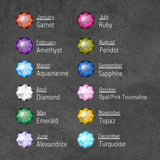 Gold Baguette Birthstone Necklace