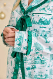 Christmas Toile Printed Pajama Set