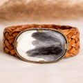 VENUS NARROW BROWN LEATHER BELT