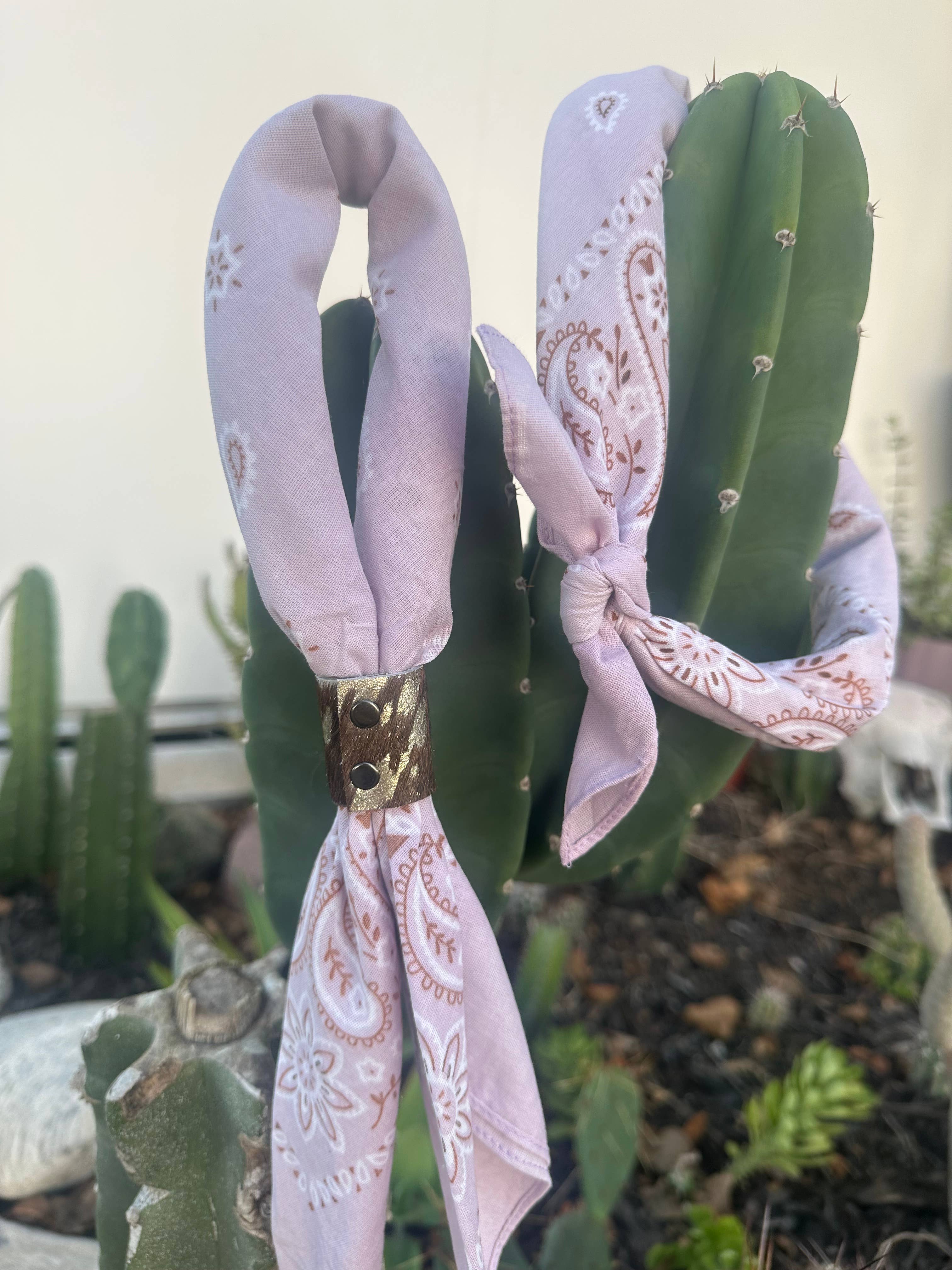 Lavender Hand Dyed Bandanas 
