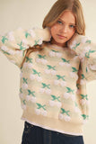 Fuzzy Cherry Sweater