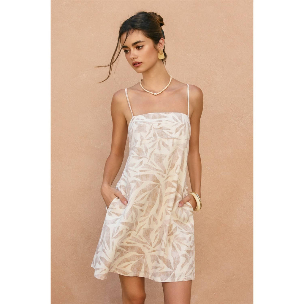 Driftwood Dreams Babydoll A-Line Mini Dress
