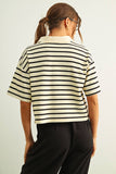 STRIPE PATTERN SHORT SLEEVE POLO SHIRTS