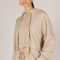 Cropped Scuba Modal Hoodie