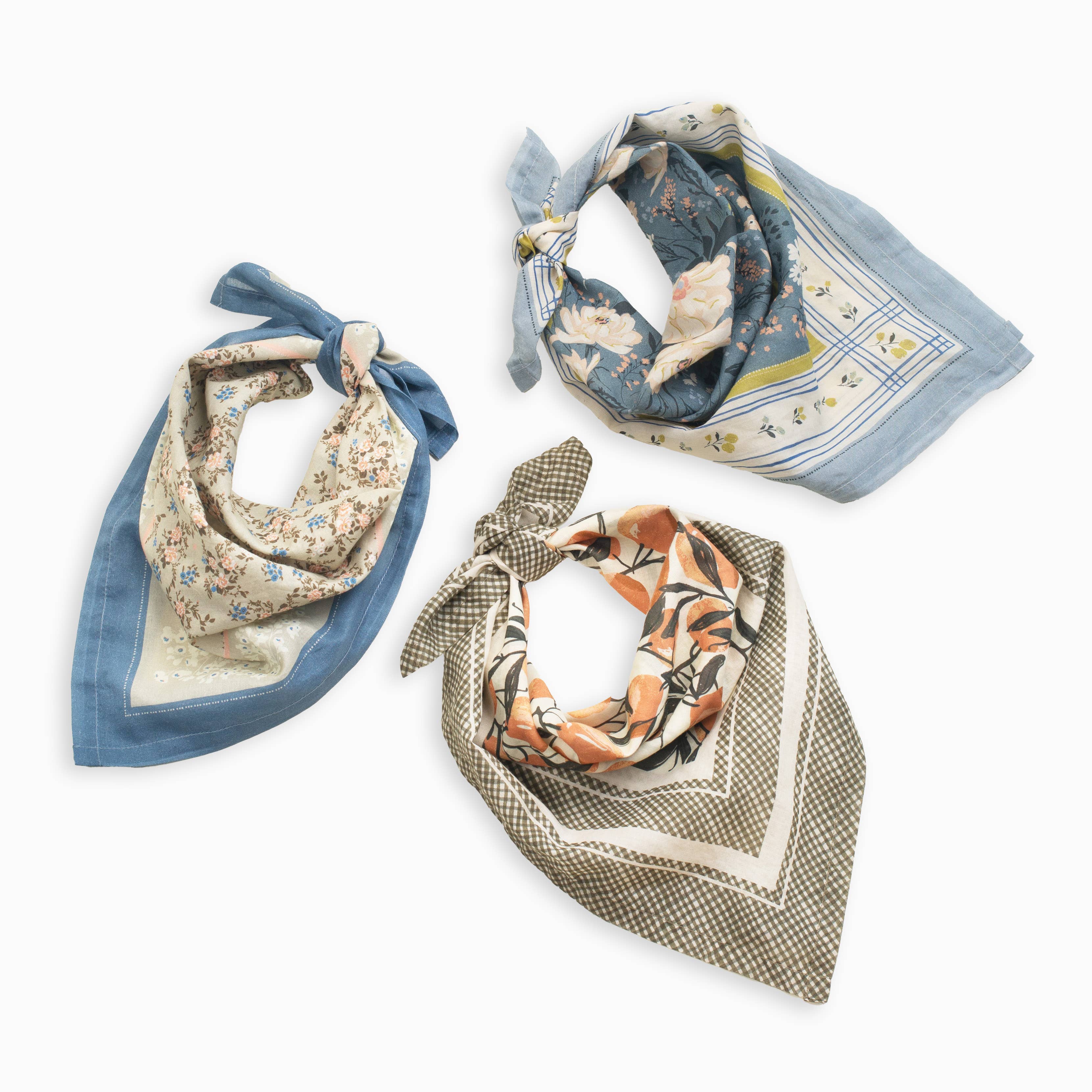 Flutterby Bandana | Bloom Field - Blue Floral