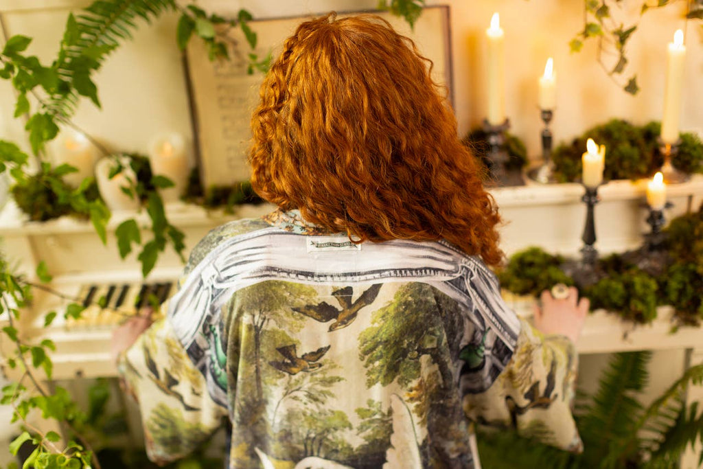 Woodland Swan Kimono - Jennifer Lane Collaboration