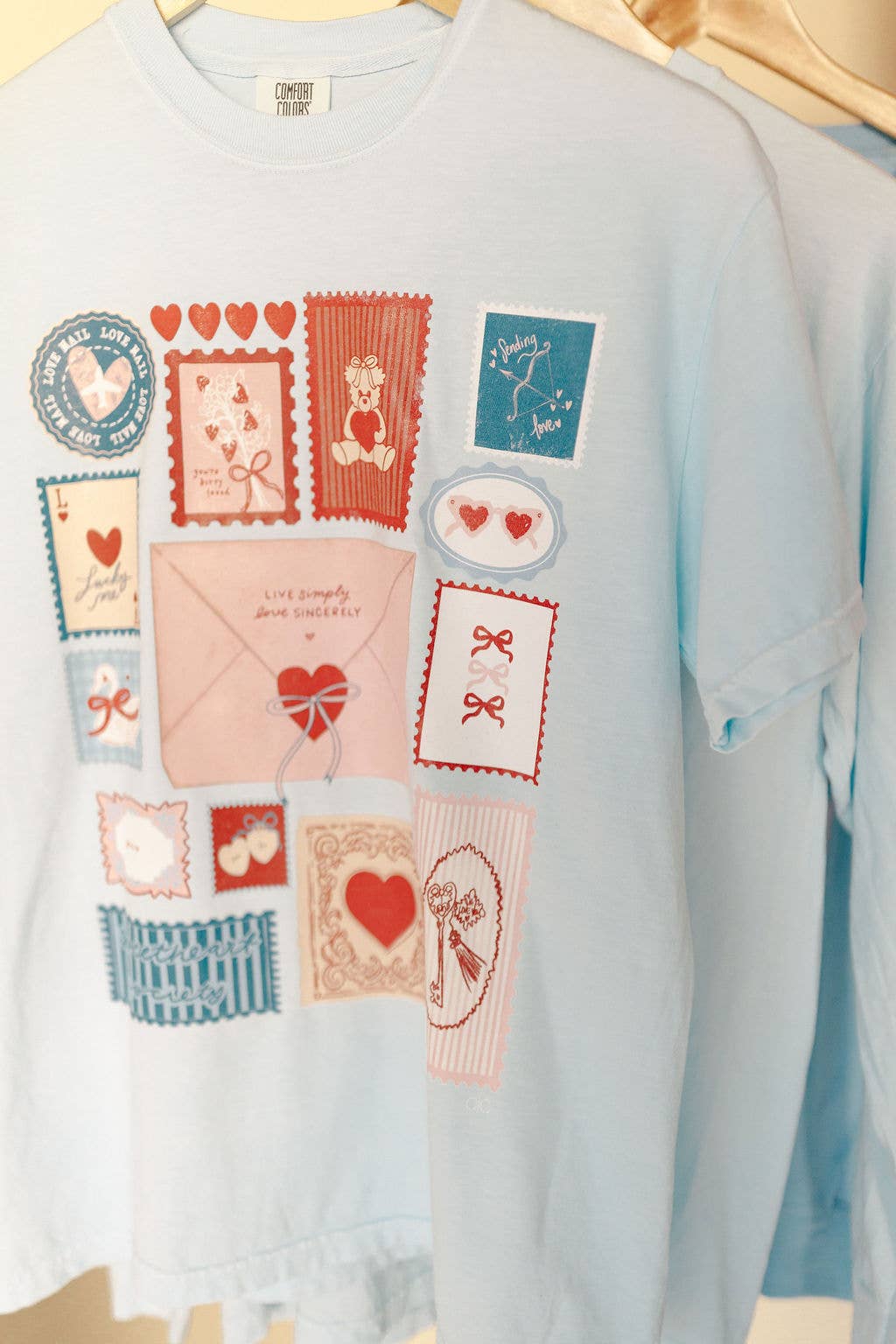 Valentine Stamp Graphic Short Sleeve