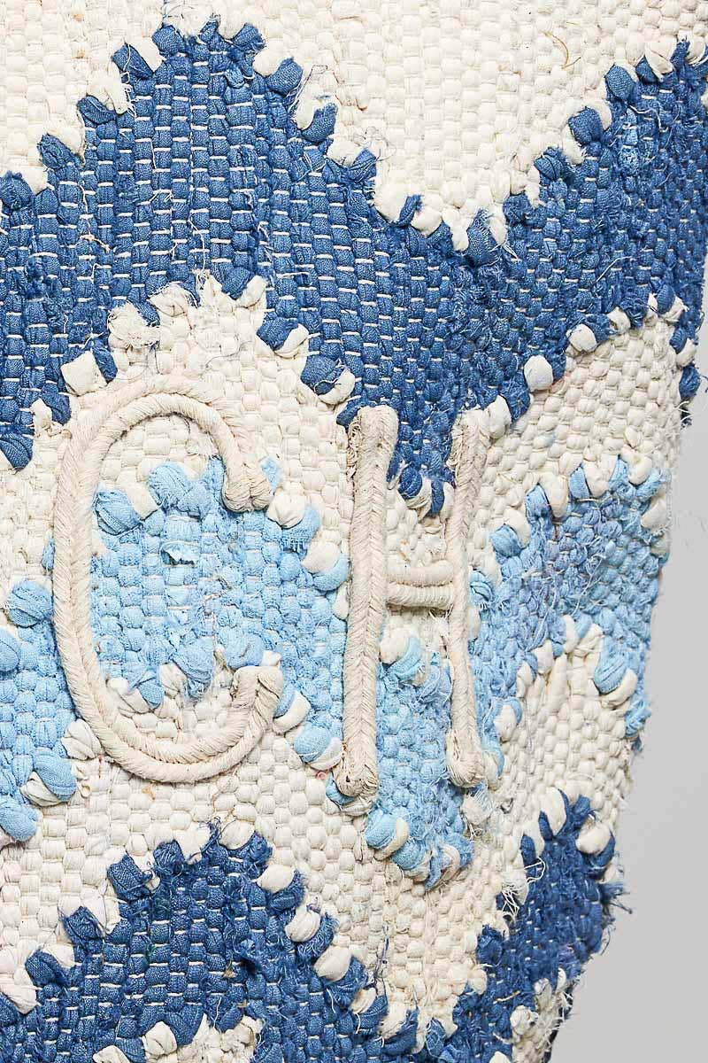 Beach Letter Woven Braided Tote Bag