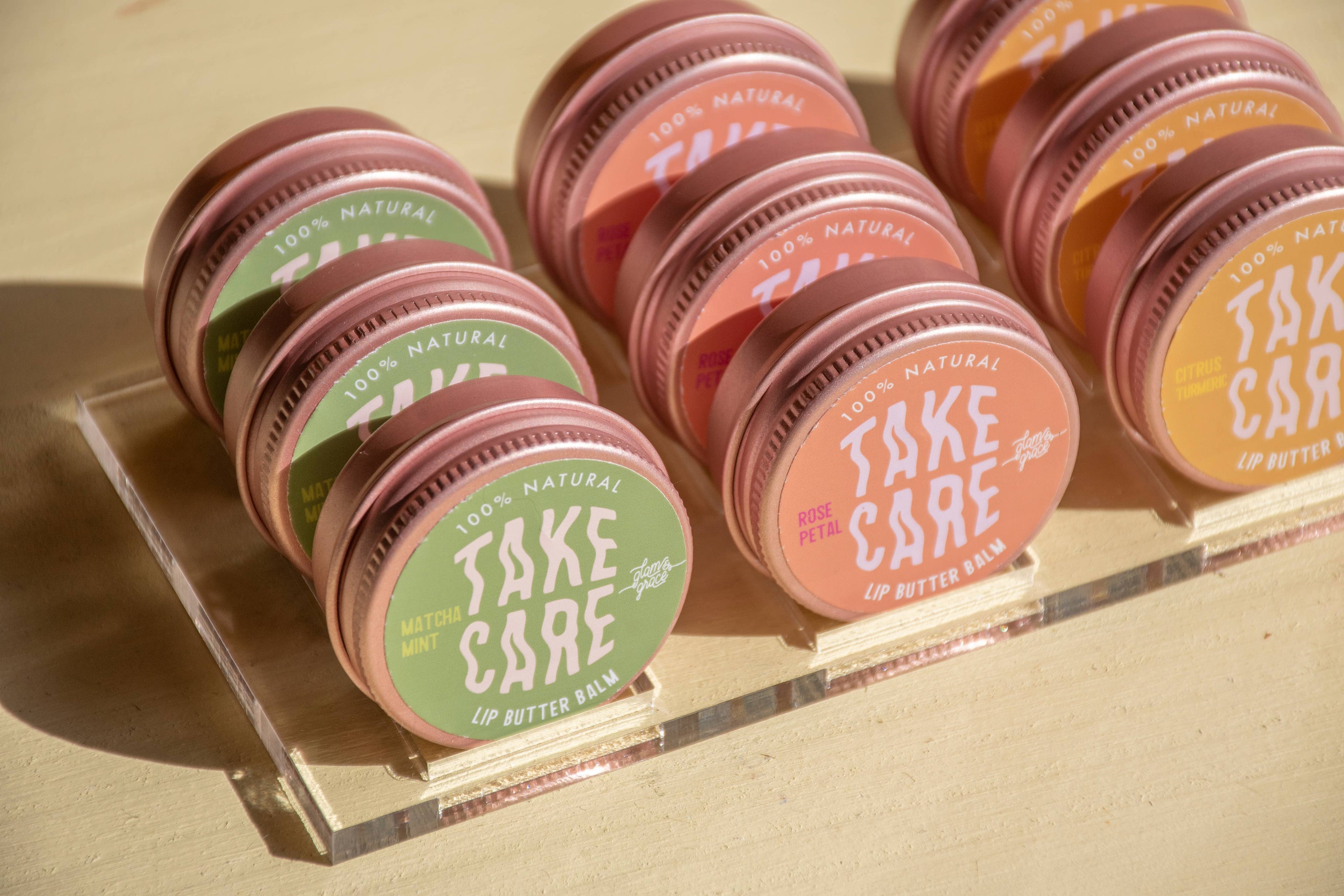 Display Stand - Take Care Lip Butter Balm - Simple Acrylic