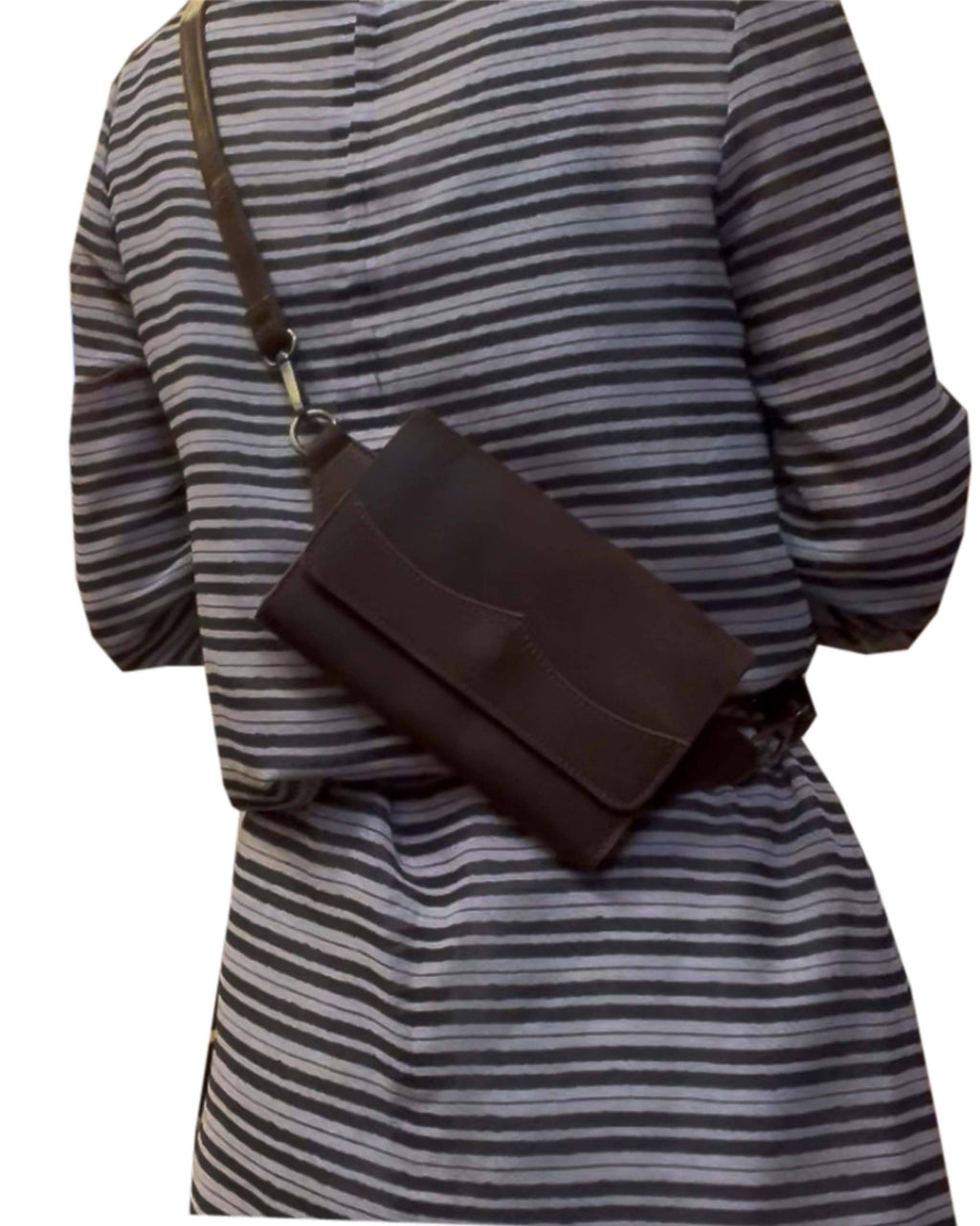 Vintage leather fanny pack sling bag waist bag