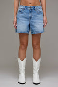 Sammie Medium Wash Classic 5" Inseam Barrel Shorts