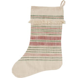 Red And Green Stripes Stocking
