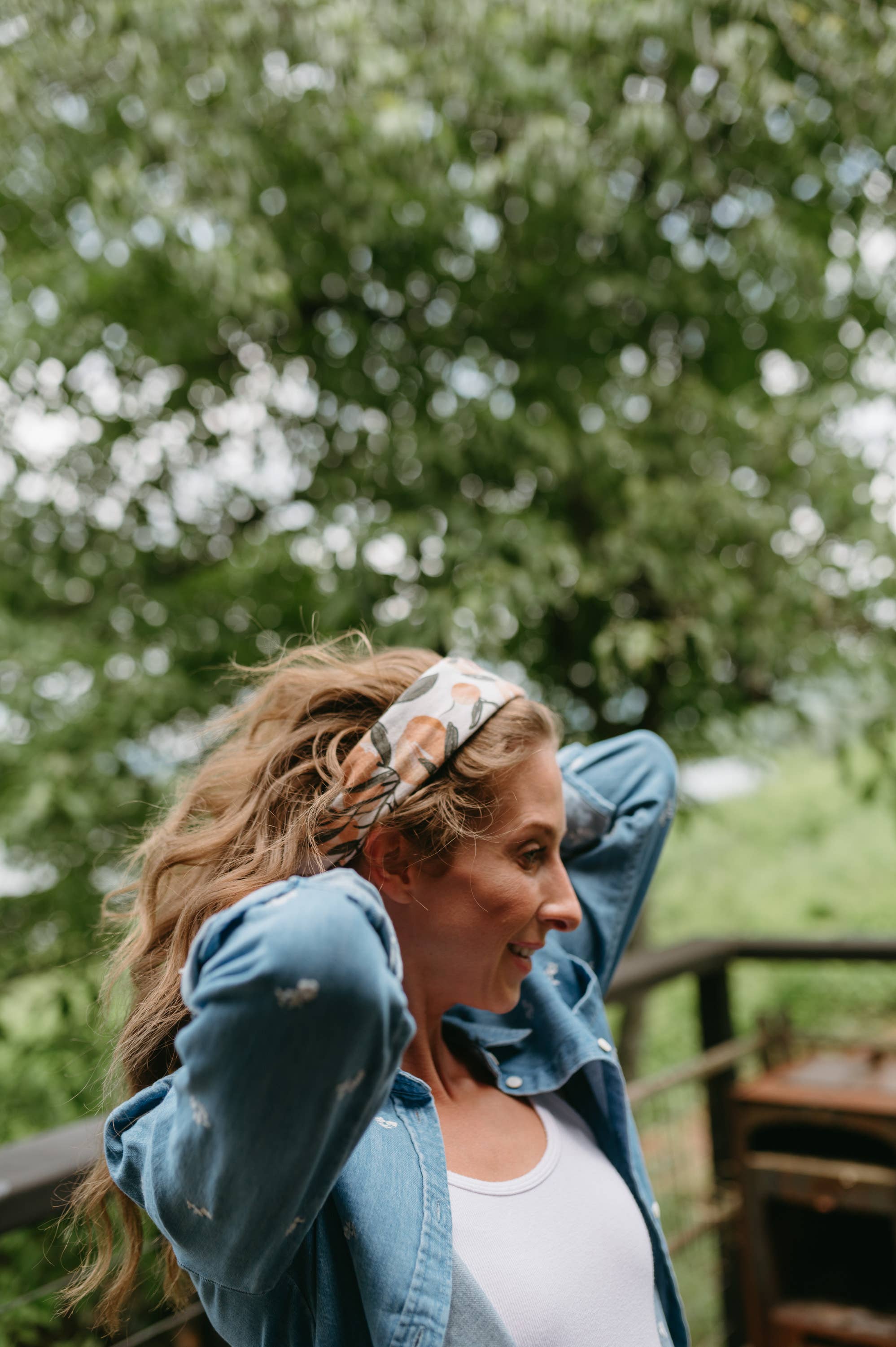 Flutterby Bandana | Bloom Field - Blue Floral